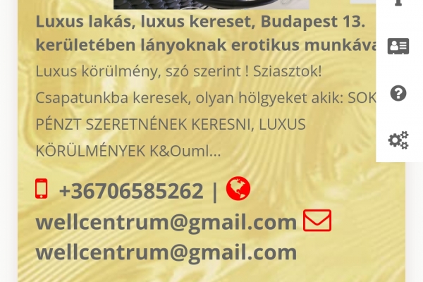 Luxus környezetben erotikus munka!