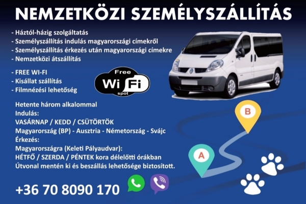 Nemzetközi személyszállítás!